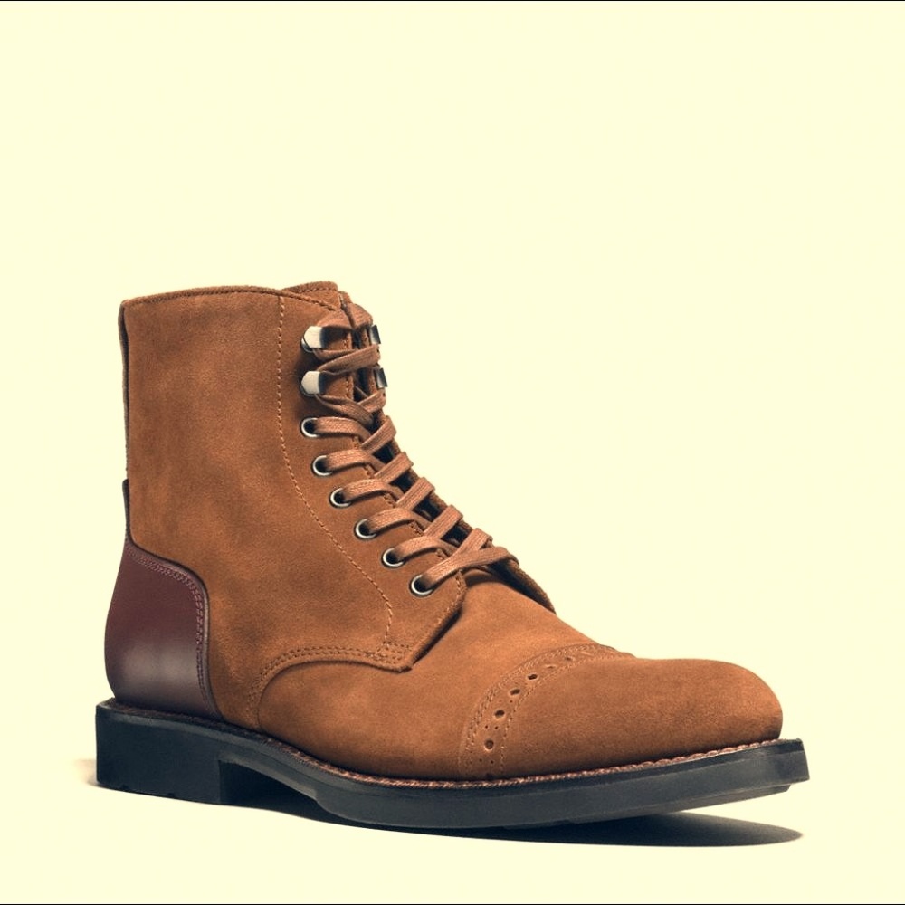 Coach Bleecker Cap Toe Boot G1547 TOFFEE
